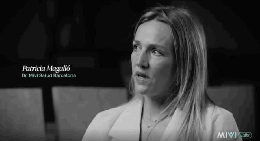 Patricia Magalló, de MIVI Salud Barcelona, durante la entrevista de MIVI Talks
