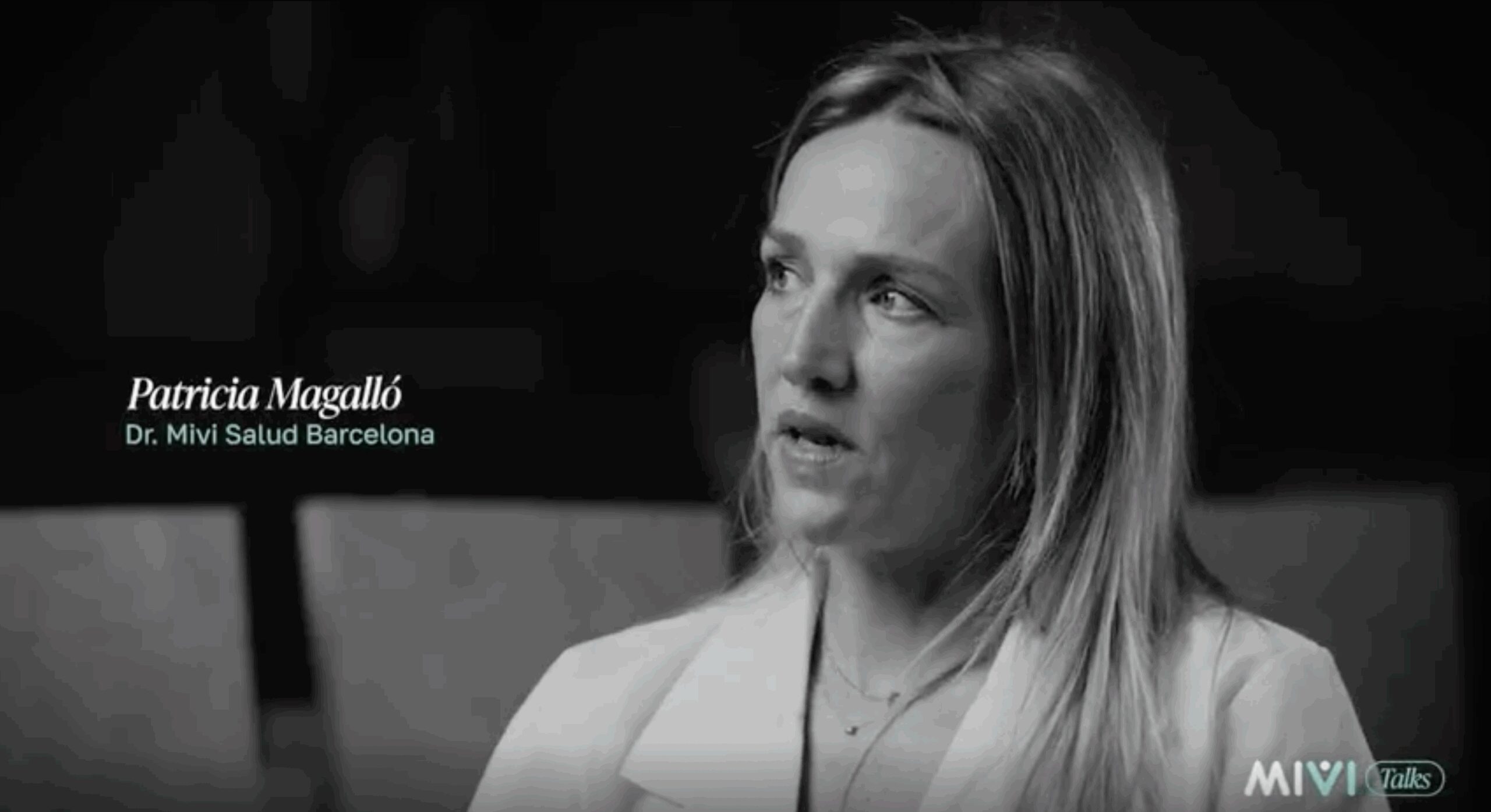 Patricia Magalló, de MIVI Salud Barcelona, durante la entrevista de MIVI Talks