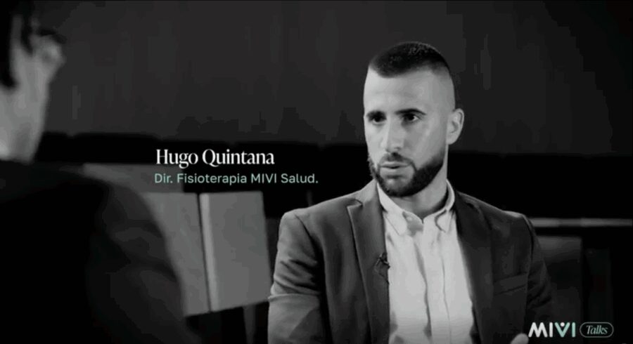 Hugo Quintana, director de Fisioterapia de MIVI Salud, durante la entrevista de MIVI Talks