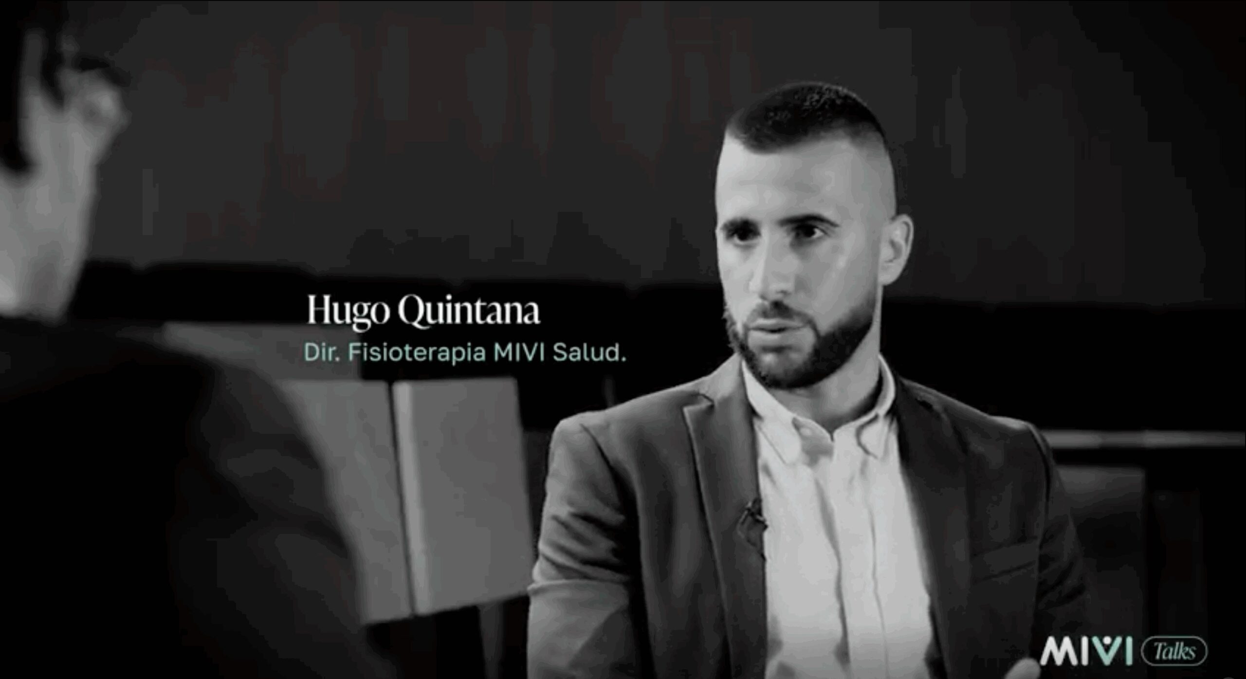 Hugo Quintana, director de Fisioterapia de MIVI Salud, durante la entrevista de MIVI Talks